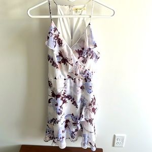 Purple and White Spring Dress